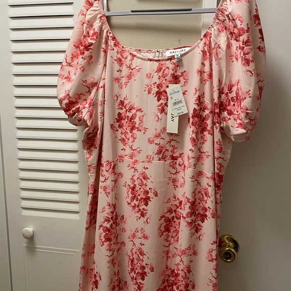 Floral Puff Sleeve Maxi Dress - Picture 3 of 4
